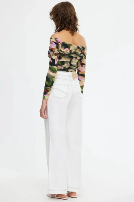 Acler - BURFORD TOP (EMERALD BOUQUET)