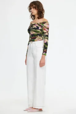 Acler - BURFORD TOP (EMERALD BOUQUET)