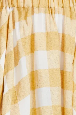 Acler - Sutherland Skirt (Canary Check)