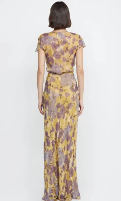 Bec and Bridge BEC + BRIDGE - BERNADETTE WRAP MAXI DRESS (Golden Violet)