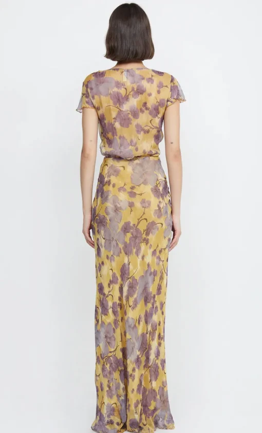 Bec and Bridge BEC + BRIDGE - BERNADETTE WRAP MAXI DRESS (Golden Violet)