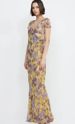 Bec and Bridge BEC + BRIDGE - BERNADETTE WRAP MAXI DRESS (Golden Violet)