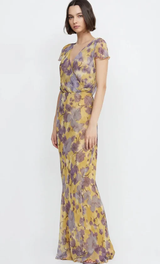 Bec and Bridge BEC + BRIDGE - BERNADETTE WRAP MAXI DRESS (Golden Violet)