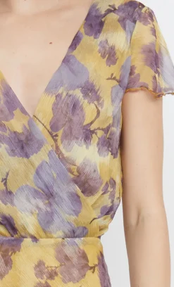 Bec and Bridge BEC + BRIDGE - BERNADETTE WRAP MAXI DRESS (Golden Violet)