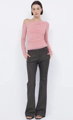 Bec and Bridge BEC + BRIDGE - LIV LONG SLEEVE TOP (PINK SHERBET)