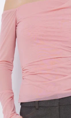Bec and Bridge BEC + BRIDGE - LIV LONG SLEEVE TOP (PINK SHERBET)