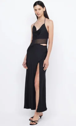 Bec and Bridge BEC + BRIDGE - MAX HALTER MAXI DRESS (BLACK) FINAL SALE