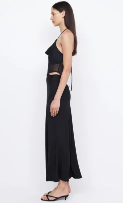 Bec and Bridge BEC + BRIDGE - MAX HALTER MAXI DRESS (BLACK) FINAL SALE