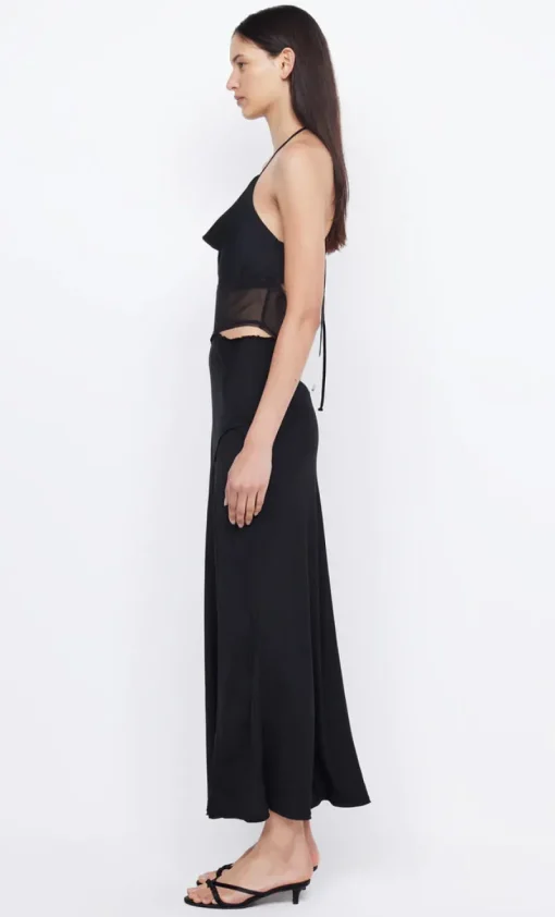 Bec and Bridge BEC + BRIDGE - MAX HALTER MAXI DRESS (BLACK) FINAL SALE