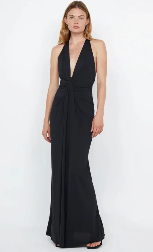 Bec and Bridge BEC + BRIDGE - TILLIE DRAPE MAXI DRESS (BLACK)
