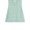 Cecile Copenhagen - Shirt V no Sleeves (Ballad blue)