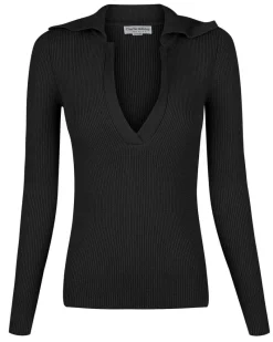 Charlie Holiday - Jacqueline Knit Top (Black)