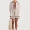 Women Elka Collective - CLARE SHORT (TAN STRIPE)