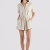 Women Elka Collective - HARRIET PLAYSUIT (NATURAL)