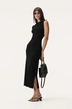Women Elka Collective - HEATHER KNIT DRESS (BLACK)