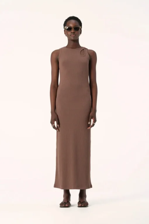 Elka Collective - Liguria Dress (Cocoa)