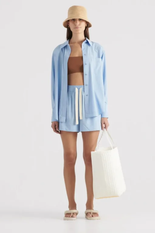 Women Elka Collective - Lindsey Shirt (Cornflower Blue)