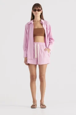 Women Elka Collective - LINDSEY SHIRT (FUSCHIA)