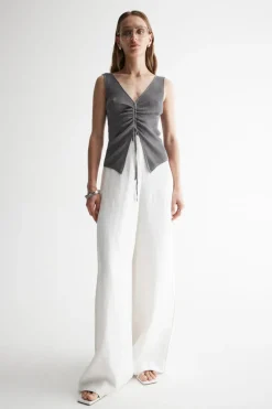 Elka Collective - LUGUNA KNIT VEST (DARK CHROME LUREX)