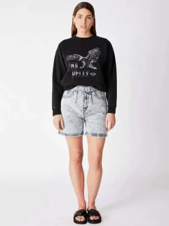 Ena Pelly - Bird of Prey Sweat (Washed Black)