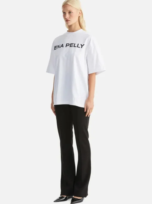 Ena Pelly - CHLOE OVERSIZED TEE CORE LOGO (WHITE)