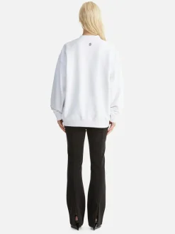 Ena Pelly - CHLOE OVERSIZED SWEATER CORE LOGO (WHITE)