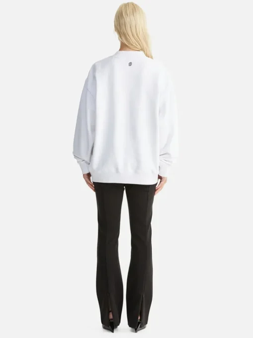 Ena Pelly - CHLOE OVERSIZED SWEATER CORE LOGO (WHITE)