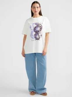 Ena Pelly - DUAL SNAKES TEE (VINTAGE WHITE)