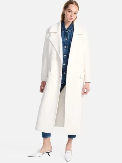 Ena Pelly - HARPER BOUCLE WOOL COAT (BONE)
