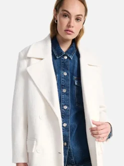 Ena Pelly - HARPER BOUCLE WOOL COAT (BONE)