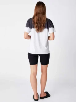 Ena Pelly - Minimal Logo Dip Dye Tee (White Marle)