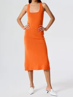 Ena Pelly - Riri Crepe Sleeveless Dress (Firecracker)