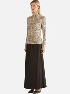 Women Ena Pelly - SADIE LONG SLEEVE TOP (SNAKE SKIN)