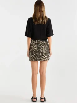 Ena Pelly - SURI MINI SKIRT (LEOPARD PRINT)
