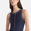 Ena Pelly - WINONA BODYCON DRESS (NAVY BABY/WHITE)