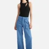Ena Pelly BRONTE CUT OUT RIB TANK (BLACK)