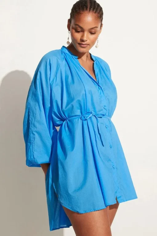 Women Faithfull The Brand - Lucita Smock Dress (Turquoise)