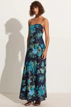 Faithfull The Brand - GARCIA MAXI DRESS (ESCALA FLORAL NAVY)