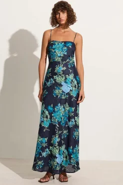 Faithfull The Brand - GARCIA MAXI DRESS (ESCALA FLORAL NAVY)
