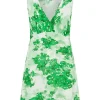 Faithfull The Brand - NADJA MINI DRESS (ROSELLA FLORAL GREEN)