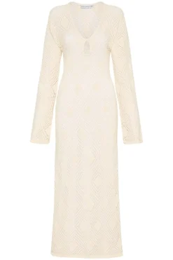 Women Faithfull The Brand - SERENA POINTELLE KNIT DRESS (OFF WHITE)