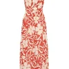 Faithfull The Brand - Tropicale Midi Dress (Pavito Floral Watermelon)
