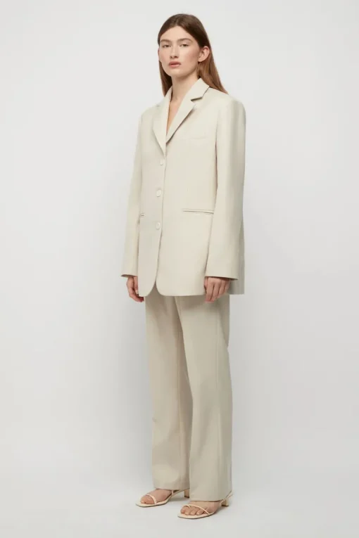 Women Friend of Audrey - Filippa Single Breasted Blazer (Winter White)