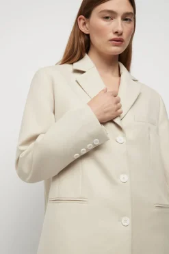 Women Friend of Audrey - Filippa Single Breasted Blazer (Winter White)