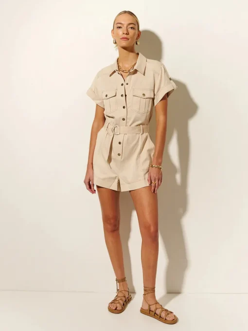 Women Kivari - GIANNA PLAYSUIT (IVORY)