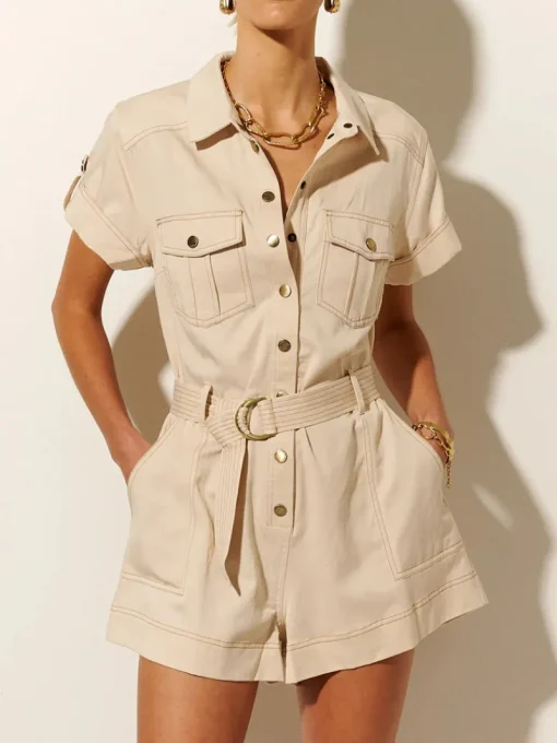 Women Kivari - GIANNA PLAYSUIT (IVORY)