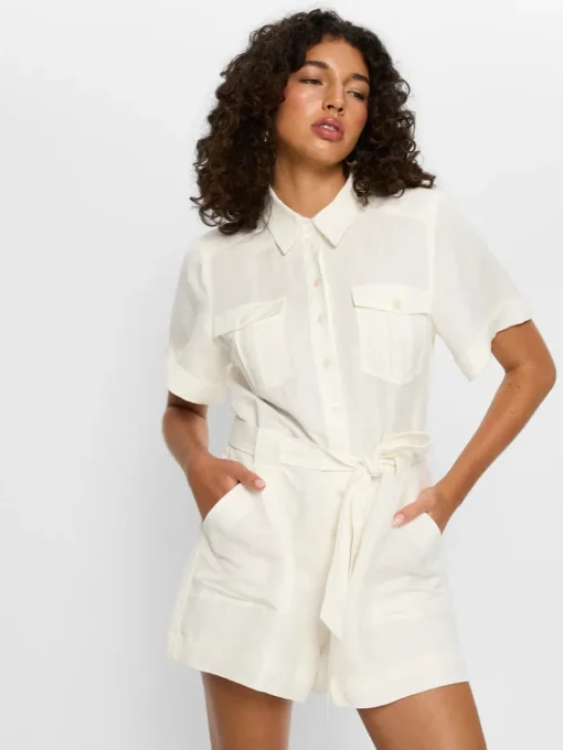 Women Kivari - MIYA PLAYSUIT (CREAM)