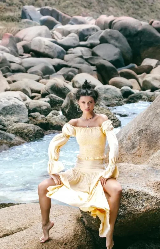 La Ciganna - Sirena Top (Peach)