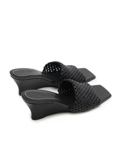 Women La Tribe - Braided Wedge Heel (Black)