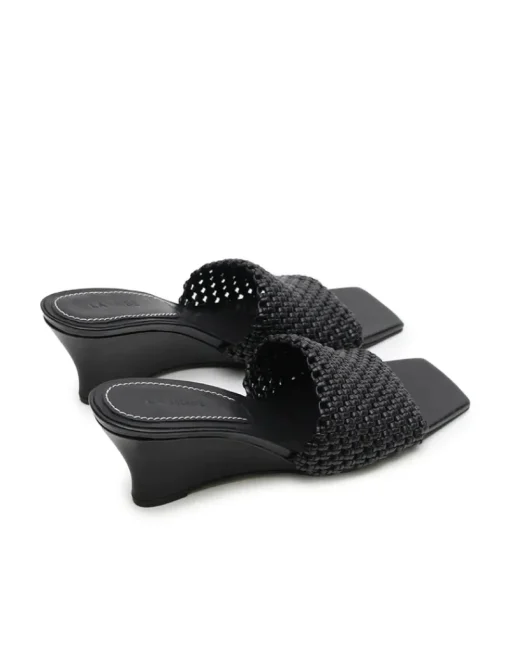 Women La Tribe - Braided Wedge Heel (Black)